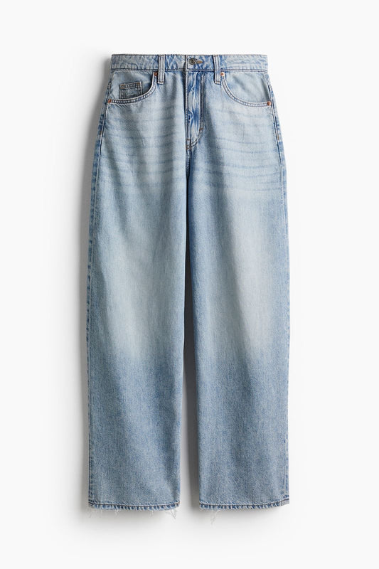 Baggy high rise jeans