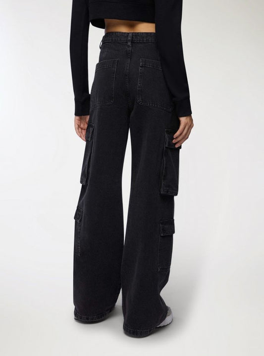 High Waist Multipocket Cargo