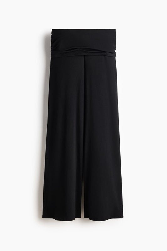 Draped Fine Knit Trousers