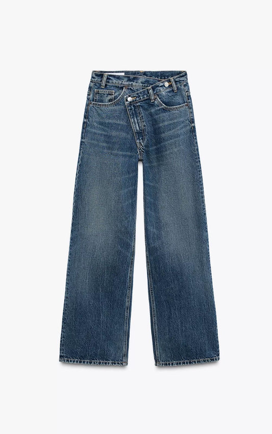 High waist wide leg TRF Jeans