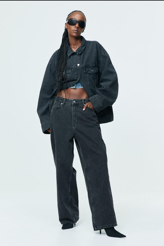 High Rise Straight Fit Jeans