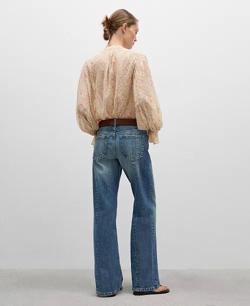 High waist straight fit Jeans