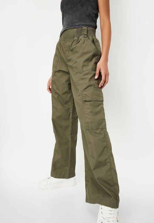 High Waist Cargo Pants