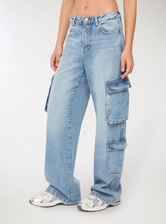 High Waist Multipocket Cargo