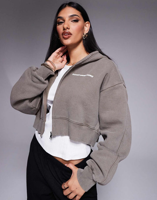 Crop Zipper