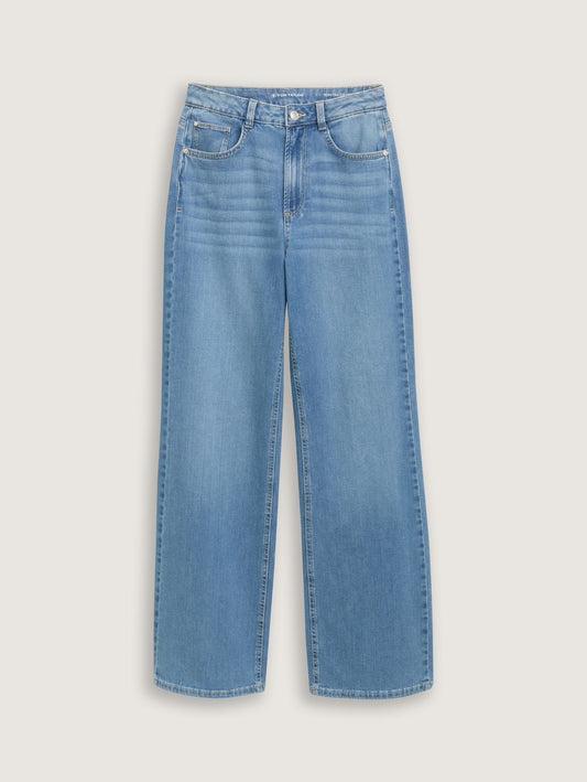 High waist wide leg jeans