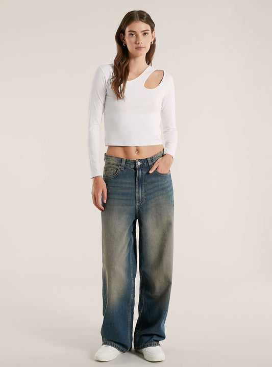 Dark Wash Wide Leg Jeans