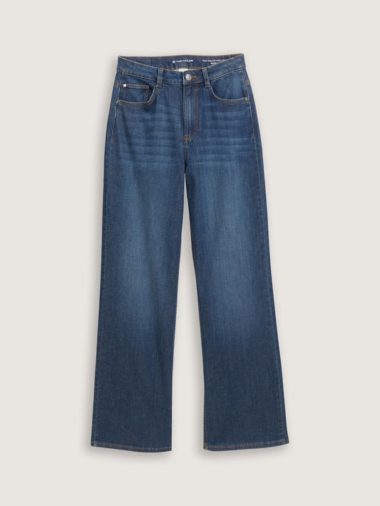 High waist wide leg jeans