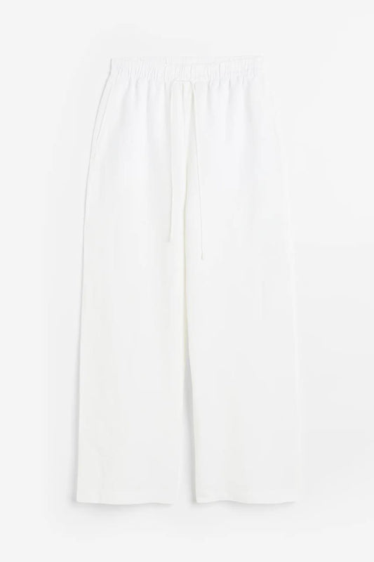 High waist linen Trousers