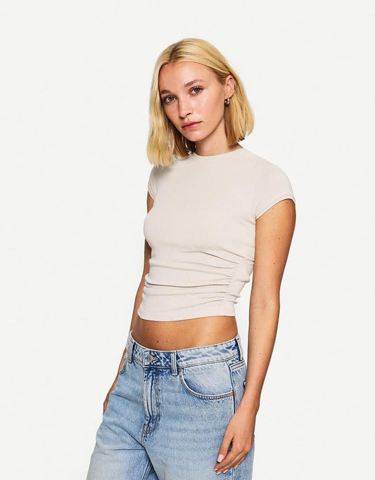 Short sleeve Top with gathering