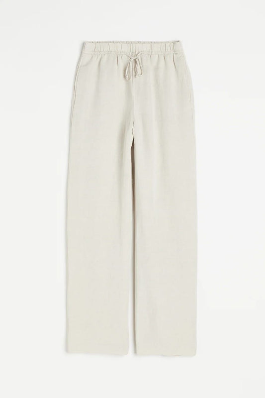 High waist linen Trousers