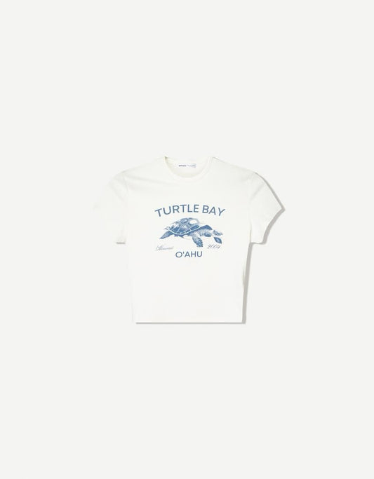 Turtle Bay Graphic Crop Top