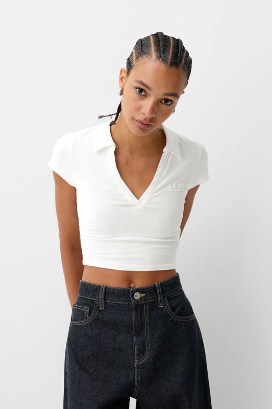 Polo Crop Tshirt