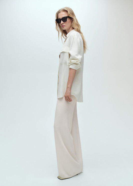 Wide leg trousers