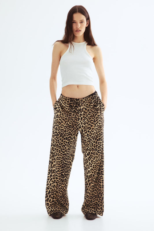 Cotton Drawstring Trousers