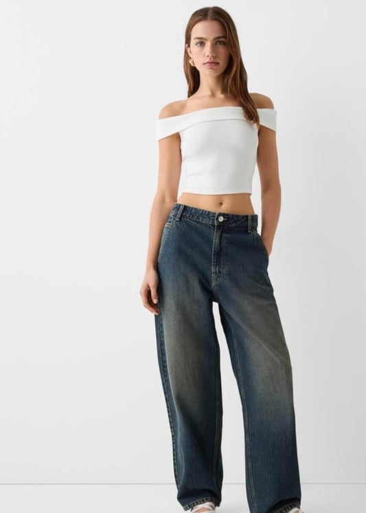 High Waist Skater Jeans