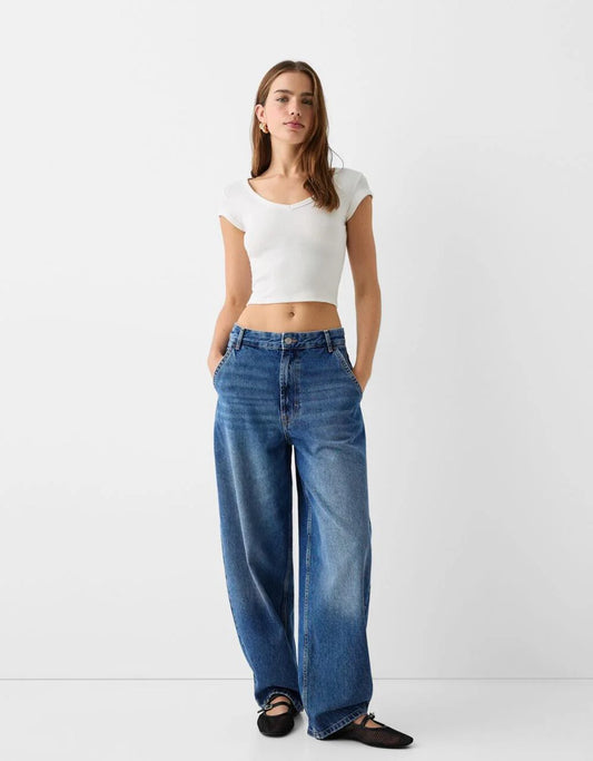 Unisex  baggy skater Jeans blue