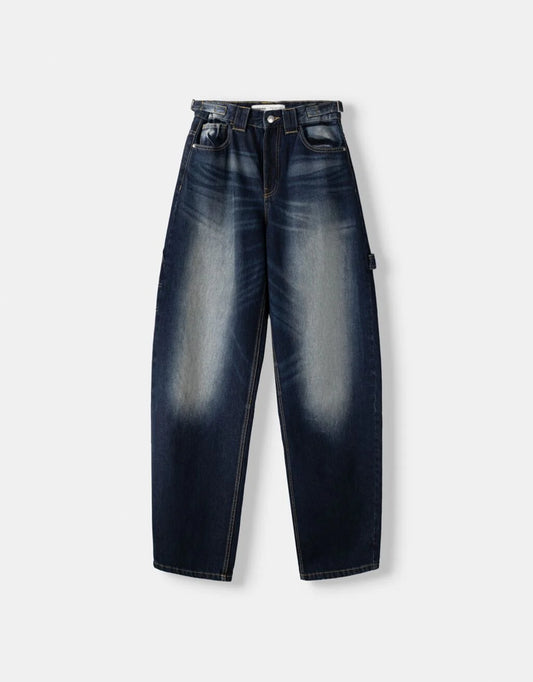 Unisex Baggy carpenter vintage Jeans Navy blue