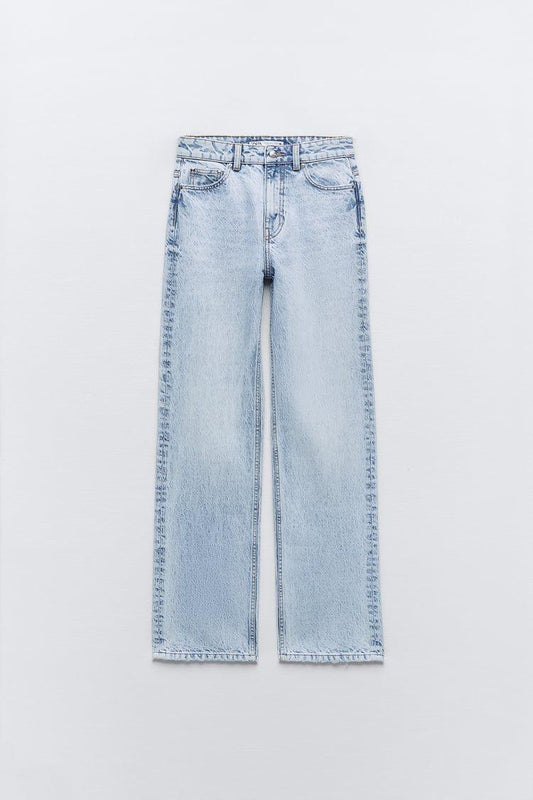 Lightblue Highwaist straight fit jeans
