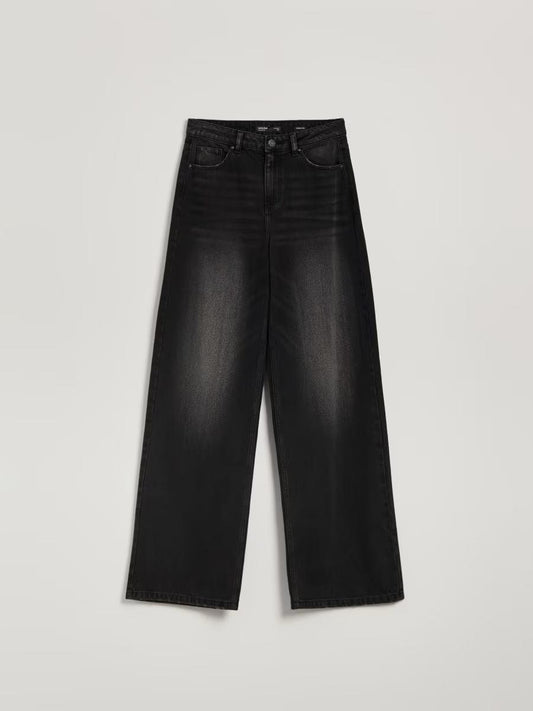 High Rise Wide Leg Jeans
