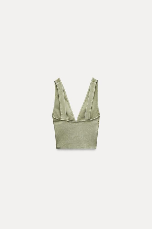 Faded Effect Interlock Tops