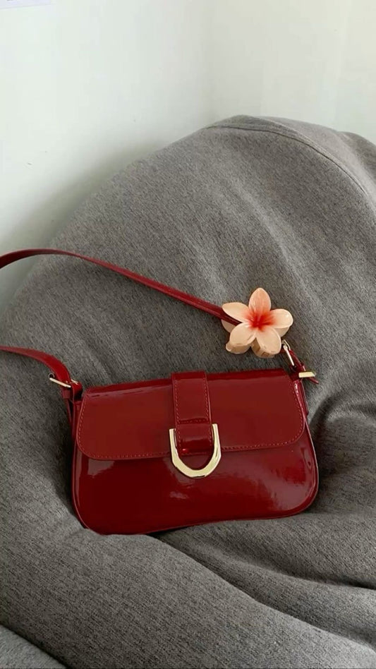 Shiny Sling With Shoulder Bag