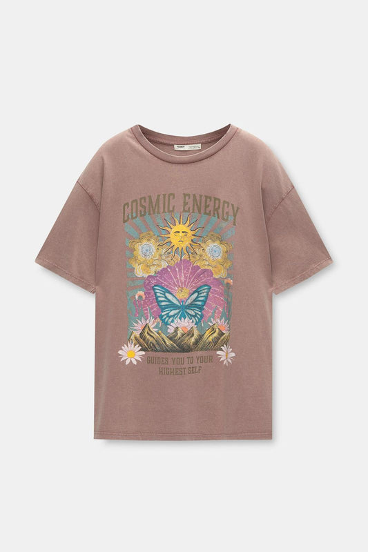 Relaxes Fit Acid Wash t-shirt