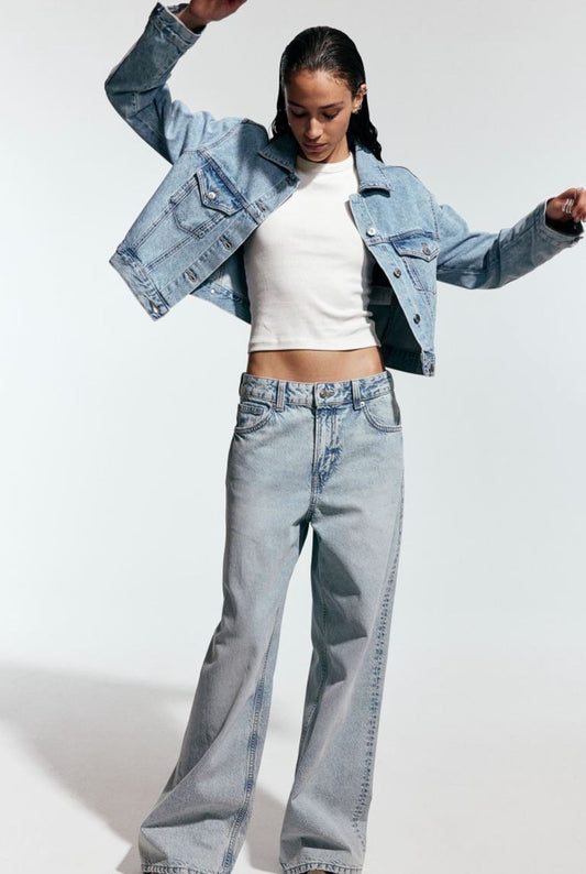 High Rise Wide Leg Jeans