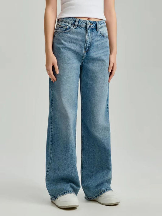 High Rise Wide Leg Jeans