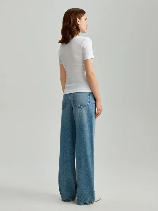 High Rise Wide Leg Jeans