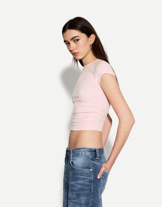 Short sleeve Top with gathering
