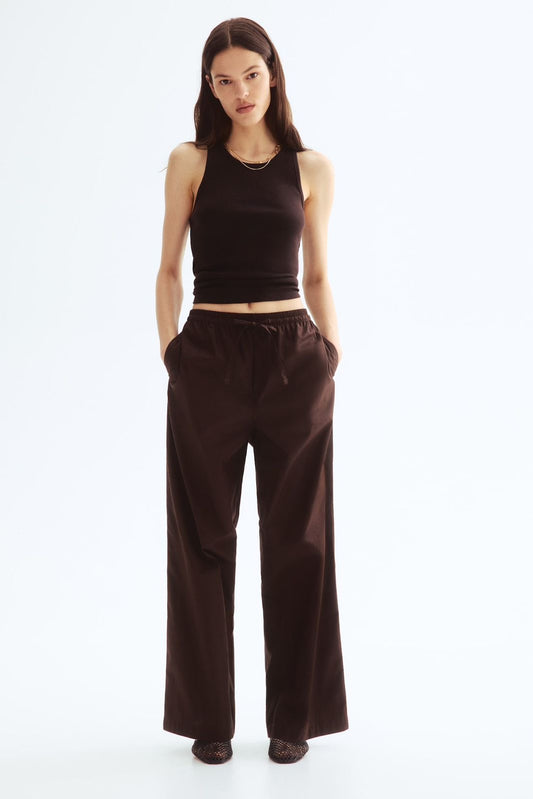 Cotton Drawstring Trousers