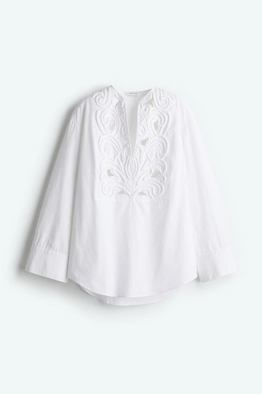 Broderie Anglaise Blouse Top