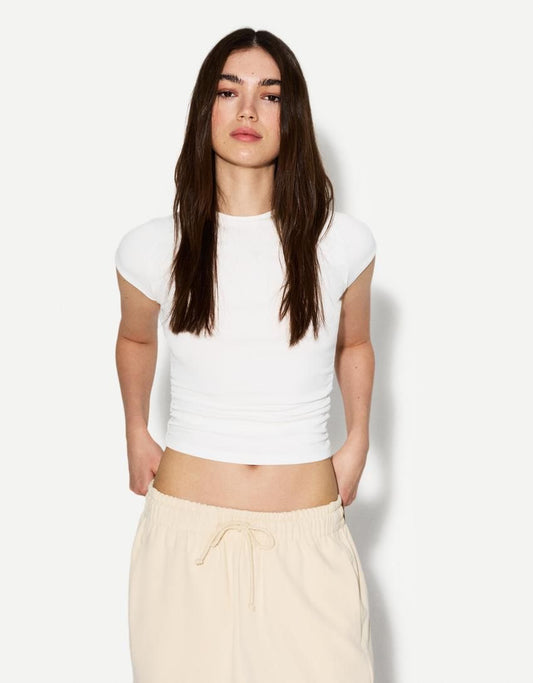 Short sleeve Top with gathering